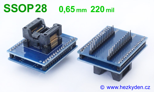 Test Socket SMD SSOP28 220mil DPS