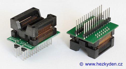 Test socket 28 pin SMD PCB