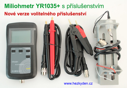 Tester baterií/miliohmetr YR1035 a volitelné příslušenství