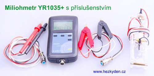 Tester baterií/miliohmetr Yaorea YR1035 - příslušenství