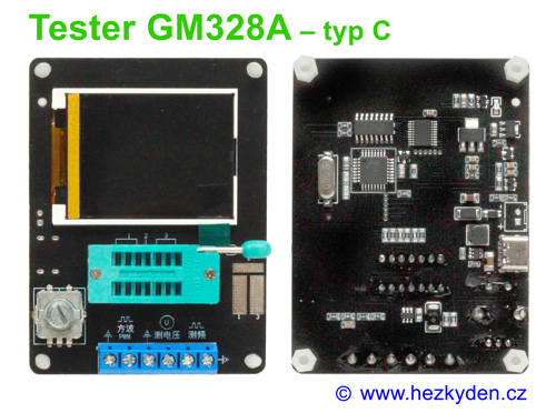 Tester elektrosoučástek GM328A konstrukce - typ C