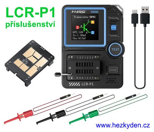 Tester elektro součástek LCR-P1 příslušenství