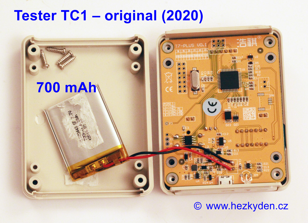 Tester TC1 original – konstrukce (2020)
