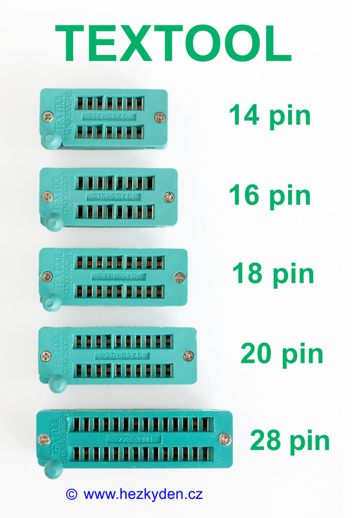 Textool ZIF socket 14-16-18-20-28-pin