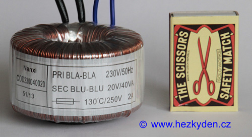 Toroidní transformátor 40 VA 20 V