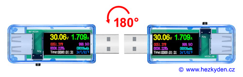 USB Doctor LCD color - rotace displeje o 180°