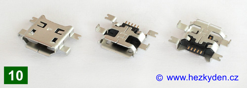 USB micro B - typ 10