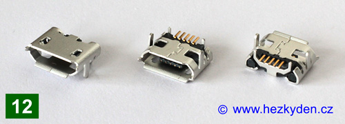 USB micro B - typ 12