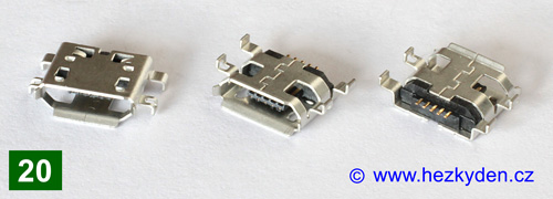 USB micro B - typ 20