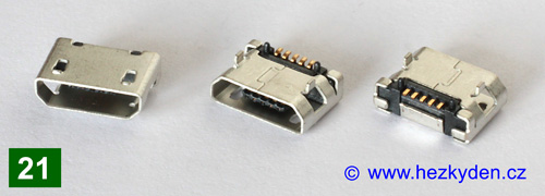 USB micro B - typ 21