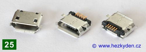 USB micro B - typ 25