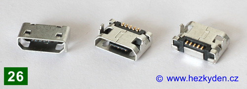USB micro B - typ 26