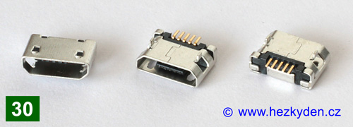 USB micro B - typ 30