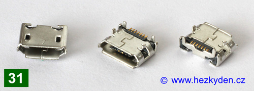 USB micro B - typ 31