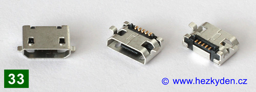 USB micro B - typ 33