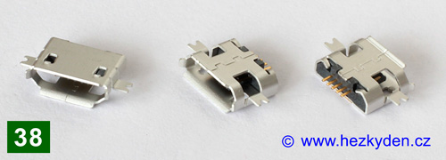USB micro B - typ 38