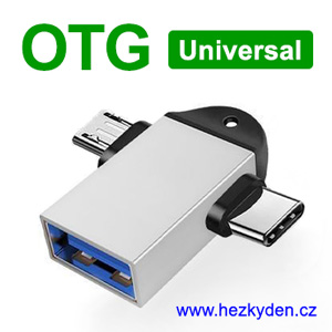 Adapter redukce OTG USB universal - USB micro + USB typ C