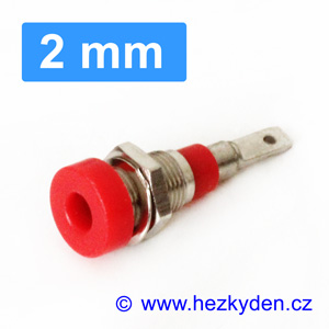 Zdířka pro banánek 2 mm