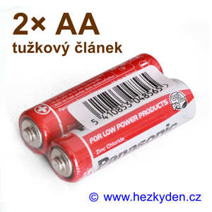 Tužková baterie Panasonic AA R6 - sada 2 ks Tužková baterie Panasonic AA R6 - sada 2 ks