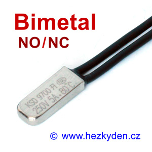Bimetalový teplotní spínač KSD9700