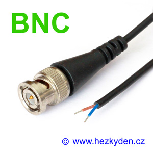 BNC konektor s kabelem