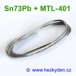 Cín - měkká pájka 2mm - Sn73Pb + MTL-401