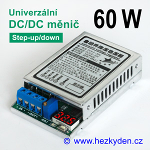 Výkonový DC/DC měnič DVM5139 univerzální s voltmetrem