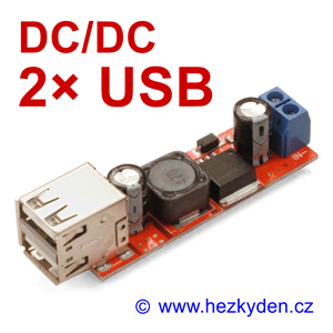 DC/DC snižující měnIč USB LM2596