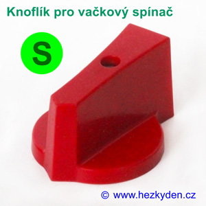 Knoflík pro vačkový spínač červený