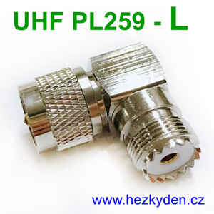 Konektor UHF PL259 spojka L úhlová