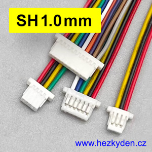 Konektory SH1.0mm s kabelem