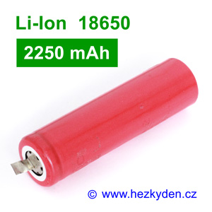 Li-Ion baterie 18650 Sanyo 2250mAh