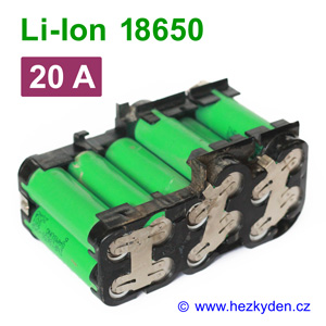 Li-Ion baterie 18650 Samsung INR18650-25R, 2500 mAh, 12-pack