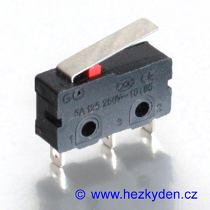 Mikrospínač MSW12 - 5A 250V AC