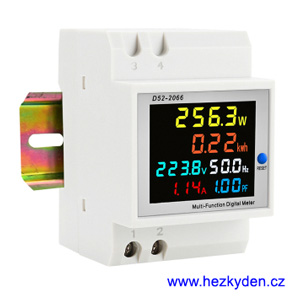 Multifunkční elektroměr na DIN lištu