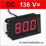 Panelový digitální voltmetr LED 136V
