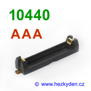 Pouzdro na mikrotužkové baterie AAA 10440 SMD