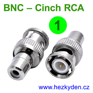 redukce adapter BNC Cinch RCA 1