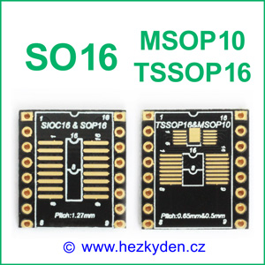 SMD adapter SOP16 MSOP10