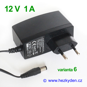 Spínaný zdroj adapter 12V 1A - varianta 6 Spínaný zdroj adapter 12V 1A - varianta 6