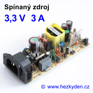 Spínaný zdroj modul 3,3V 3A