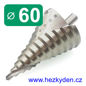 Stupňovitý vrták 60 mm