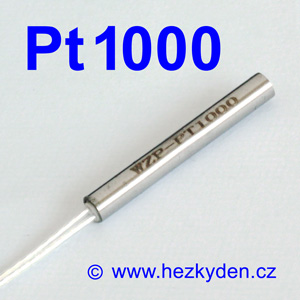 Teplotní senzor Pt1000 s kabelem