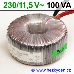 Toroidní transformátor 230/12 V, 100 VA