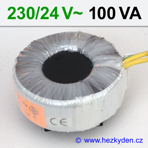 Toroidní transformátor 230/24 V, 100 VA