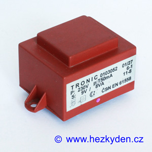 Trafo 230V/9V 8VA