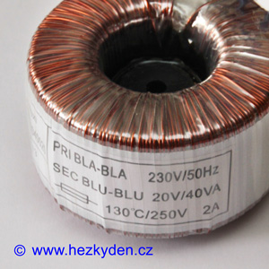 Trafo toroid 40VA 20V