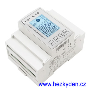 Třífázový elektroměr na DIN lištu