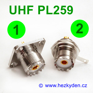UHF PL259 konektor do panelu