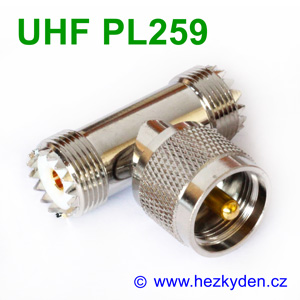 Konektory UHF PL259 - T adapter - typ 1